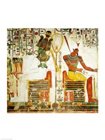 The Gods Osiris and Atum, from the Tomb of Nefertari Framed Print
