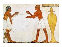 Engraving and polishing vases in gold and silver, from the Tomb of Rekhmire Fine Art Print