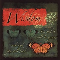 Butterfly Sentiments...Wisdom by Voltaire - 12" x 12" - $12.99