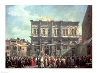 The Doge Visiting the Church and Scuola di San Rocco Fine Art Print