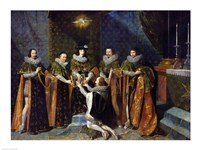 Louis XIII Receiving Henri d'Orleans Fine Art Print