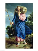 The Good Shepherd walking Fine Art Print