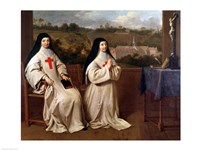 Two Nuns Fine Art Print