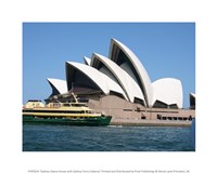 Sydney Opera House with Sydney Ferry Collaroy Framed Print