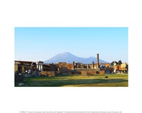 View of Vesuvius Over the Ruins of Popmeii Fine Art Print
