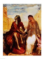 Othello and Desdemona in Venice, 1850 Fine Art Print