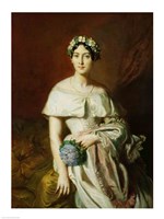 Mademoiselle Marie-Therese de Cabarrus, 1848 Fine Art Print
