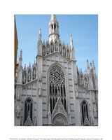 A Gothic White Church Fine Art Print