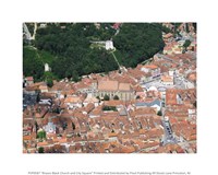 Brasov Black Church and City Square Fine Art Print