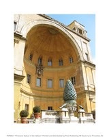 Pinecone Statue in the Vatican Fine Art Print