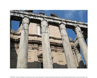 Rome Temple of Antoninus Pius and Faustina Fine Art Print