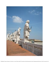 Rome Statues of Saints on San Pietro on Roof Fine Art Print