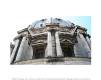 Rome San Pietro Rood Exterior of a Small Dome Fine Art Print