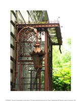 Rusty Framework and Lamp Fine Art Print