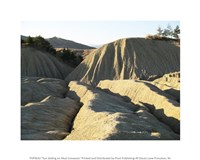 Sun Setting on Mud Crevasses Fine Art Print