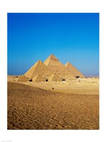 Giza Pyramids, Giza, Egypt (far away) Fine Art Print