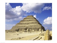 The Step Pyramid of Zoser, Saqqara, Egypt Fine Art Print