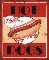 Hot Dogs by Lesley Hallas - 8" x 10", FulcrumGallery.com brand