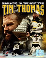 Tim Thomas 2011 NHL Stanley Cup Finals Conn Smythe Winner Portrait Plus Fine Art Print