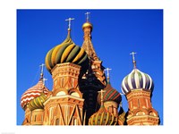 High section view of a cathedral, St. Basil's Cathedral, Moscow, Russia Fine Art Print