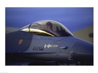 General Dynamics F-16 Falcon Jet Fighter Closeup Fine Art Print