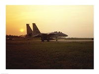 US AIR FORCE, F-15 EAGLE FIGHTER JET Fine Art Print