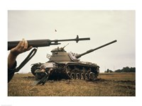 M-14 Rifle M60 Tank Fine Art Print