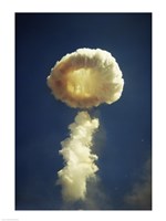 Mushroom cloud formed bomb testing Fine Art Print