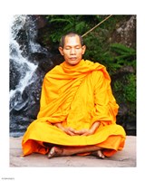Abbot of Watkungtaphao in Phu Soidao Waterfall Fine Art Print