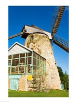 Traditional windmill at a sugar mill, Morgan Lewis Sugar Mill, Scotland District, Barbados Fine Art Print