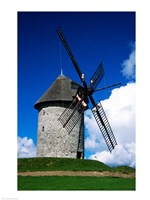 Low angle view of a traditional windmill, Skerries Mills Museum, Skerries, County Dublin, Ireland Fine Art Print