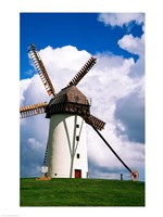 Low view of a windmill, Skerries, County Dublin, Ireland Fine Art Print