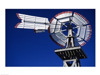 USA, Texas, San Antonio, Tower of the Americas, close up of old windmill Fine Art Print