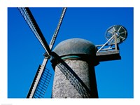 Low angle view of a traditional windmill Fine Art Print