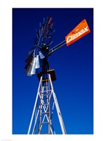 Orange Climax Windmill Texas, USA Fine Art Print
