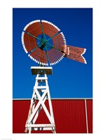 Red Windmill in Texas - various sizes