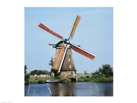 Windmills Kingergisk Netherlands Fine Art Print