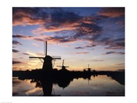 Windmills Kinderdijk Netherlands Fine Art Print