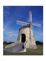 Windmill at the Whim Plantation Museum, Frederiksted, St. Croix Vertical Fine Art Print