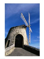 Windmill at the Whim Plantation Museum, Frederiksted, St. Croix Closeup Fine Art Print