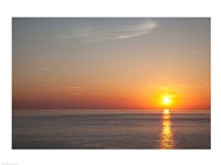 Sunrise over the sea Fine Art Print