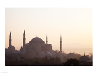Museum at sunrise, Aya Sofya, Istanbul, Turkey Fine Art Print