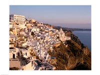 Santorini City in Greece Fine Art Print