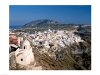 Thira (Fira) City, Cyclades Islands, Greece Fine Art Print