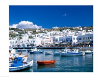 Town View, Mykonos, Cyclades Islands, Greece Fine Art Print