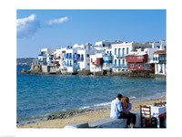 Little Venice, Mykonos, Cyclades Islands, Greece Fine Art Print