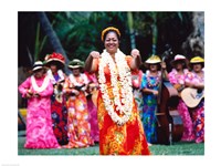 USA Hawaii, Oahu, Honolulu, Kodak Hula Show Fine Art Print