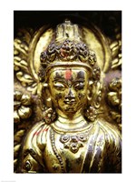 Close-up of a statue, Kathmandu, Nepal Fine Art Print
