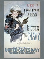 Join the Navy Framed Print