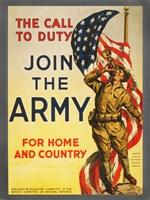 The Call to Duty for Home and Country Fine Art Print